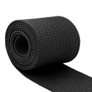 1.5" PES sol dyed stiff Blk