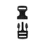Slide 3 - Contoured SR Wide 5/8" Blk (image)